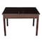 International Concepts Rectangle Table with Lift Up Top For Storage, 24 in W, 33.1 in L, 22.2 in H, Wood, Rich Mocha JT15-2532L - alternate 6